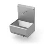 Zlew higieniczny zaokrąglony naścienny Kleanox Ultimate, zawór kolanowy 531101D - 531105D