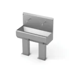 Zlew higieniczny zaokrąglony wolnostojący Kleanox Ultimate, zawór kolanowy 531101D/W - 531105D/W - obrazek 2