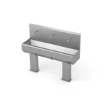 Zlew higieniczny zaokrąglony wolnostojący Kleanox Ultimate, zawór kolanowy 531101D/W - 531105D/W - obrazek 3