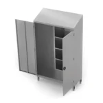Two-door storage cabinet with partition 330301-330302