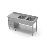 Double-chamber sink with shelf and drawers 5316**P / 5316**L